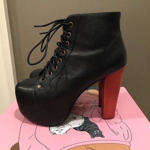 Jeffrey Campbell Lita Heeled Bootie - Leather